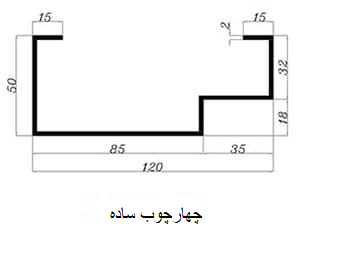 چهارچوب فلزی ساده آریا فلز صبا